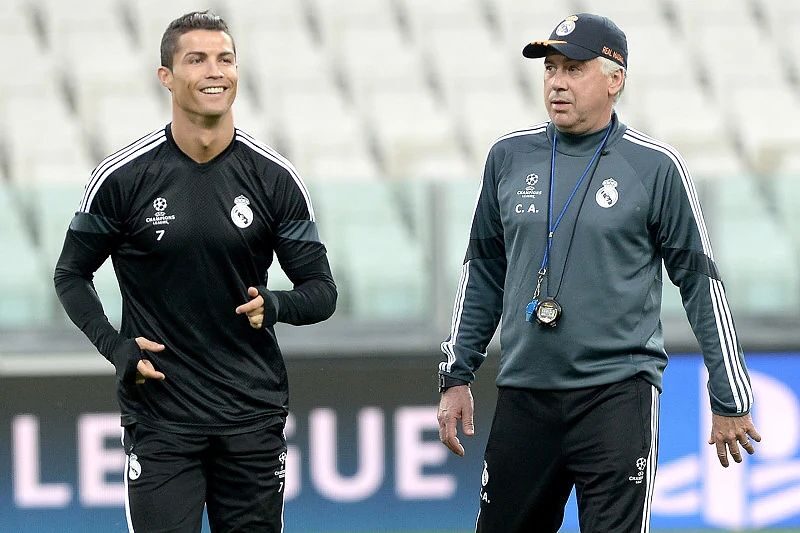 Ancelotti và Ronaldo tại Real Madrid