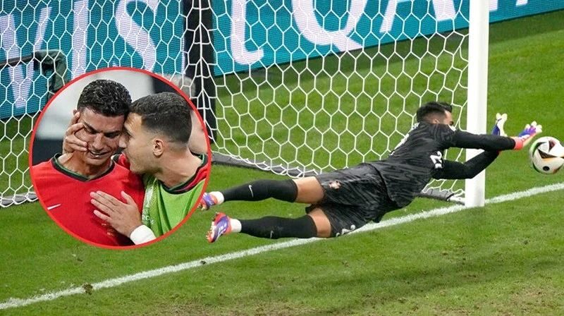 Diogo Costa đã thực hiện ba pha cứu thua tuyệt vời trong loạt sút luân lưu.