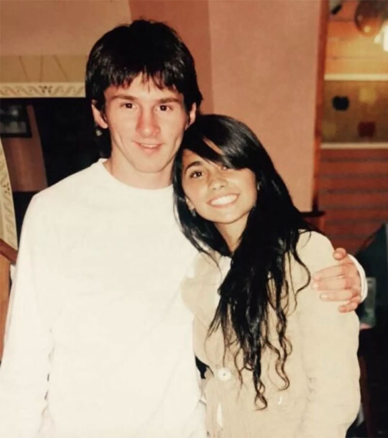Messi và Antonela là bạn thanh mai trúc mã. Ảnh: Instagram Antonela